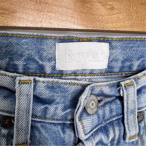 BOYISH Light Wash Billy Straight Jeans - Picture 4 of 9